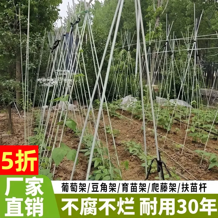 农用小拱棚支架菜棚保温棚温室大棚骨架实心玻璃纤维杆弹力棒厂家