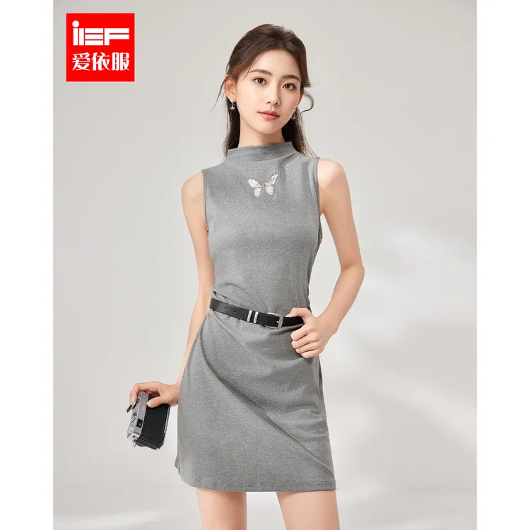 IEF/爱依服2025夏季新款美式甜酷辣妹气质纯欲风修身显瘦背心裙