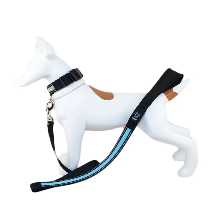 多色可选闪光LED牵引绳狗绳子发光宠物用品狗绳子狗链反光宠物