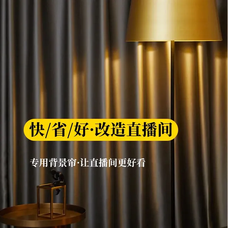 网红主播直播间背景窗帘专用帘多功能背景布遮光布隔音隔热隔断帘