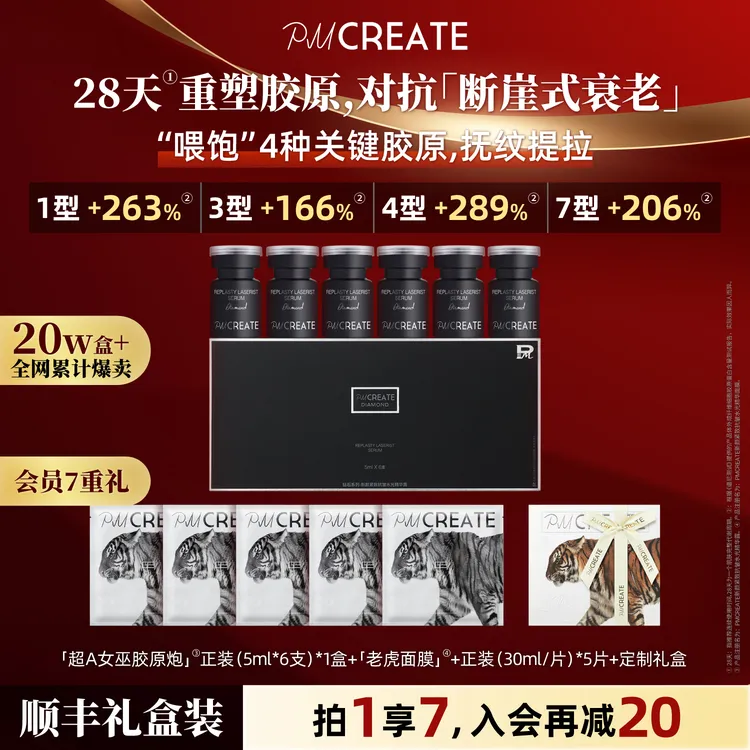 【王炸CP】PMCREATE云朵罗兰三明治灌肤CP套装[“不破皮”立体童颜]