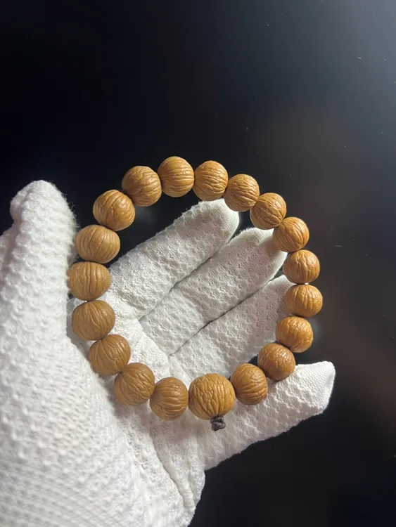 【凤羽】三金臻品全品同尺凤羽原皮原色猴头手持保玩红手串