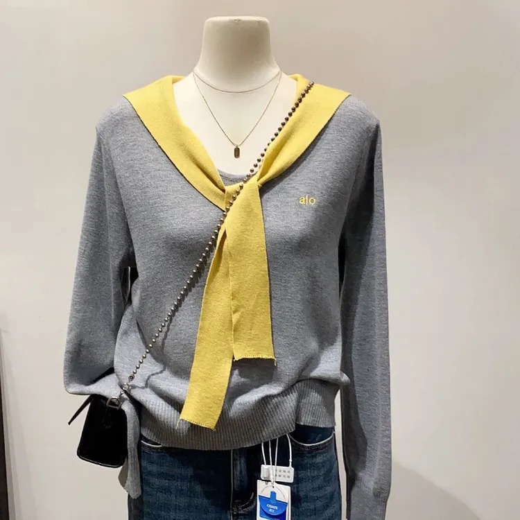 【80-180斤】高级感披肩针织衫秋冬气质减龄上衣宽松遮肚子洋气女装