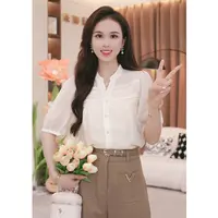 【婷婷专属】法式气质温柔镂空设计感衬衫百搭显瘦别致上衣TU26154