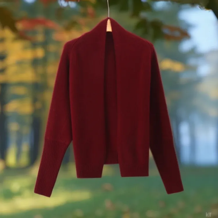 复古慵懒风针织开衫女2025秋冬新款高级感上衣宽松减龄毛衣外套