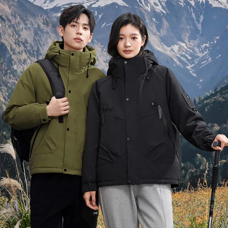 【爱马度王总】情侣款户外休闲羽绒服防风保暖防水防寒服短款12519