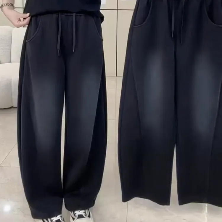 影8601百搭显瘦休闲时尚气质减龄爆款弯刀裤