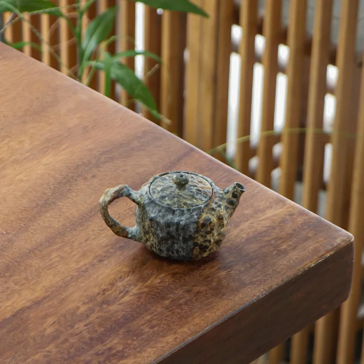 至信堂天然冰碛岩茶壶高端大师手工石壶茶器