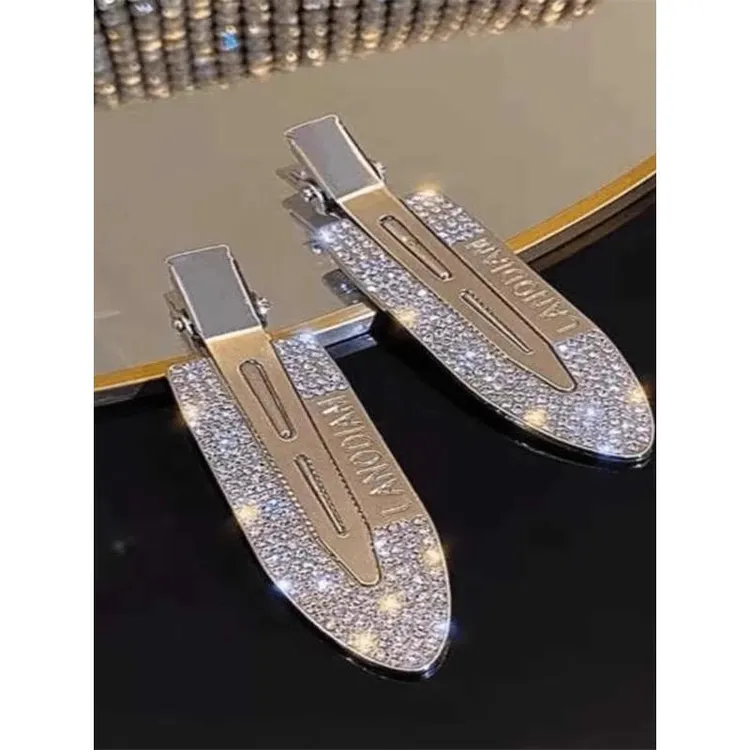 闪钻无痕美妆夹定位夹气质发卡小铲子刘海边夹小夹子女夹子碎发夹