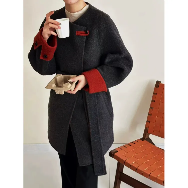 【DENGDAHA】时尚气质当季新款羊大衣58025