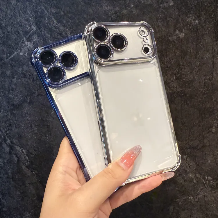 迈博旅适用苹果17pro手机壳iPhone17promax电镀壳镜头膜全包防摔