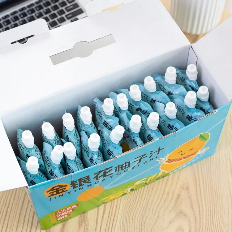 【到手一箱20袋】金银花柚子汁宝宝营养果汁浓缩清凉夏秋季饮品便携商品图