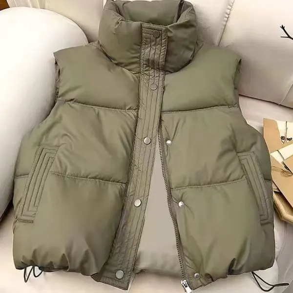 冬季新款女士加厚保暖宽松马甲