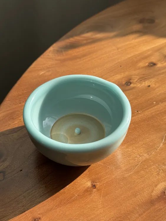 龙泉何志高青瓷逆流圆融杯手工杯精美礼盒装带证书送礼自用