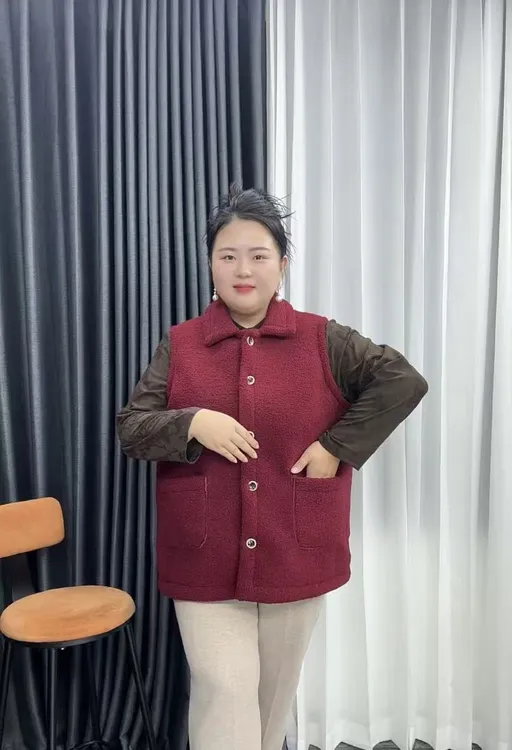 120-260斤特大码加绒加厚胖妈妈坎肩百搭洋气保暖加厚中老年马甲