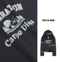 072 & RICE【詹妮弗】秋季休闲连帽拉链印花长袖外套 31NB241Z FF11