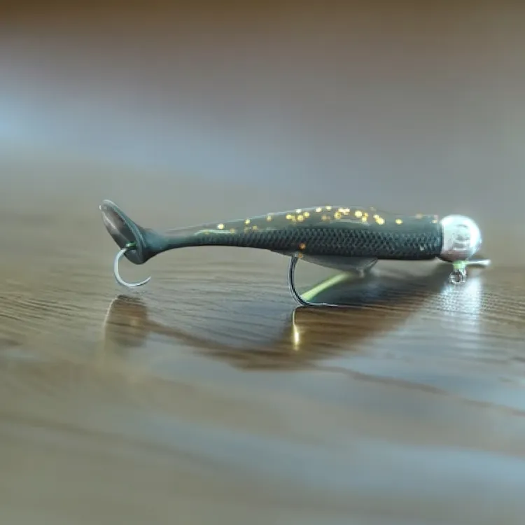 6cmT尾加尾钩，一包10个送2个，专治滑口鱼