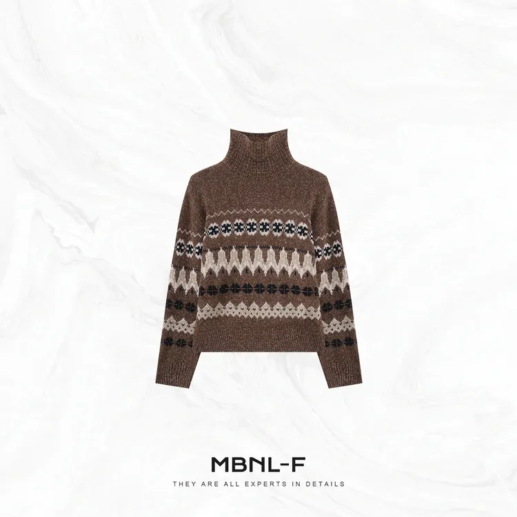 MBNL-F“摩卡费尔岛” 绵羊毛定织百搭洋气感毛衣 秦磊XM-XMY8013