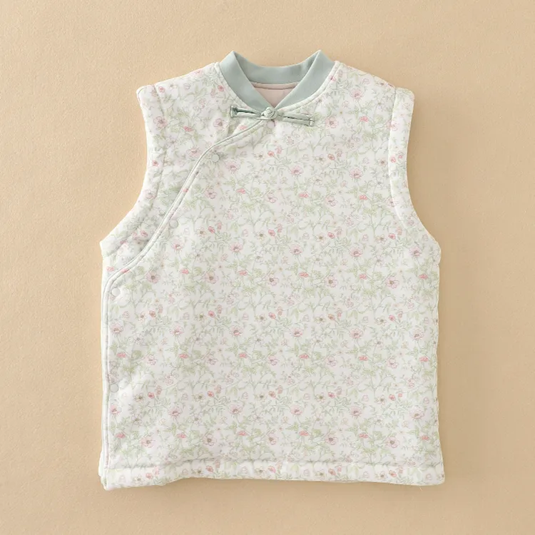 儿童国风保暖棉马甲