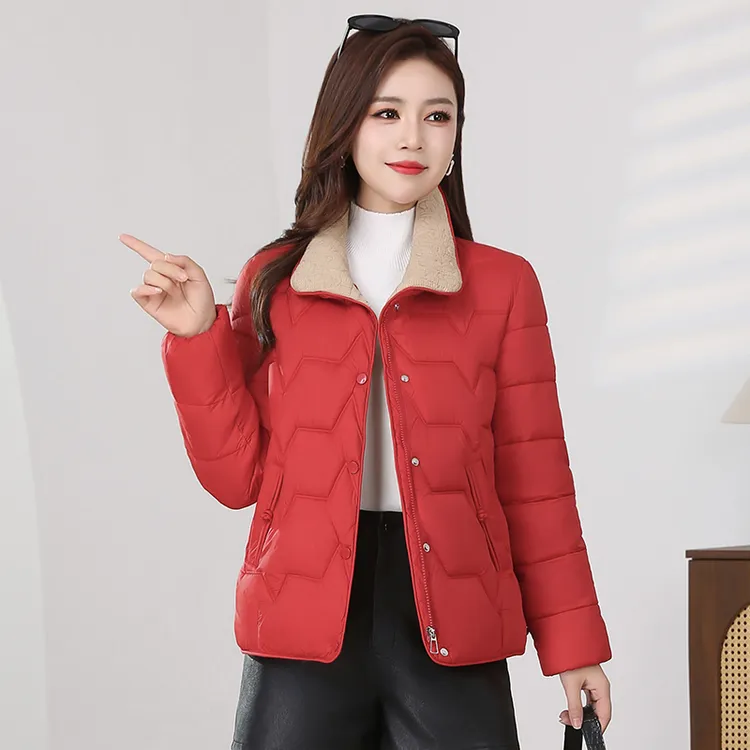 棉服女款爆款2025新款韩系高级秋冬棉袄外套时尚显瘦轻薄小棉袄潮