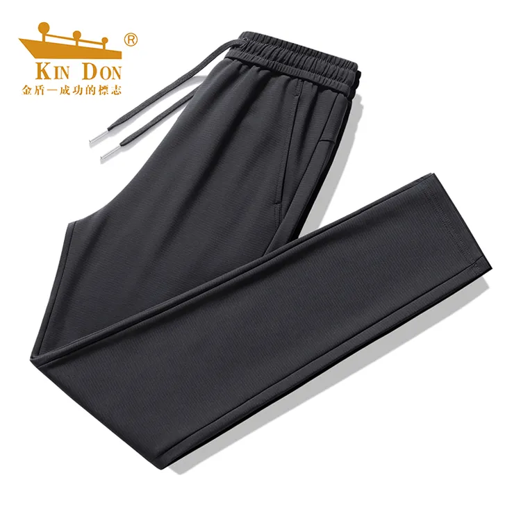 金盾休闲裤子男春秋季新款宽松直筒弹力运动长裤男士商务男裤百搭