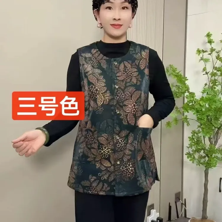 612秋冬加绒马甲