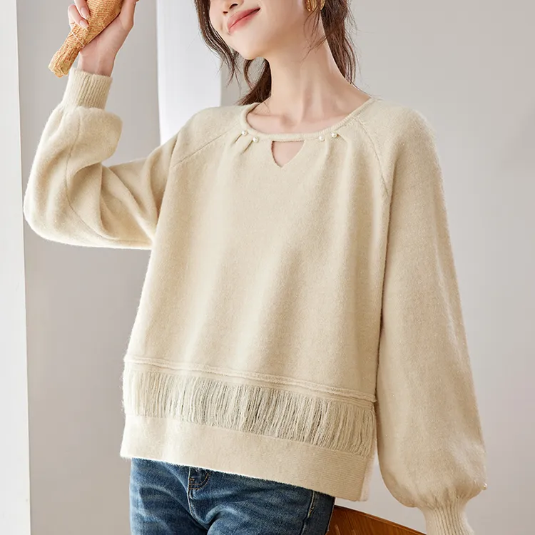 宽松短款上衣冬季内搭可外穿毛衣独特漂亮减龄洋气打底衫女高级感