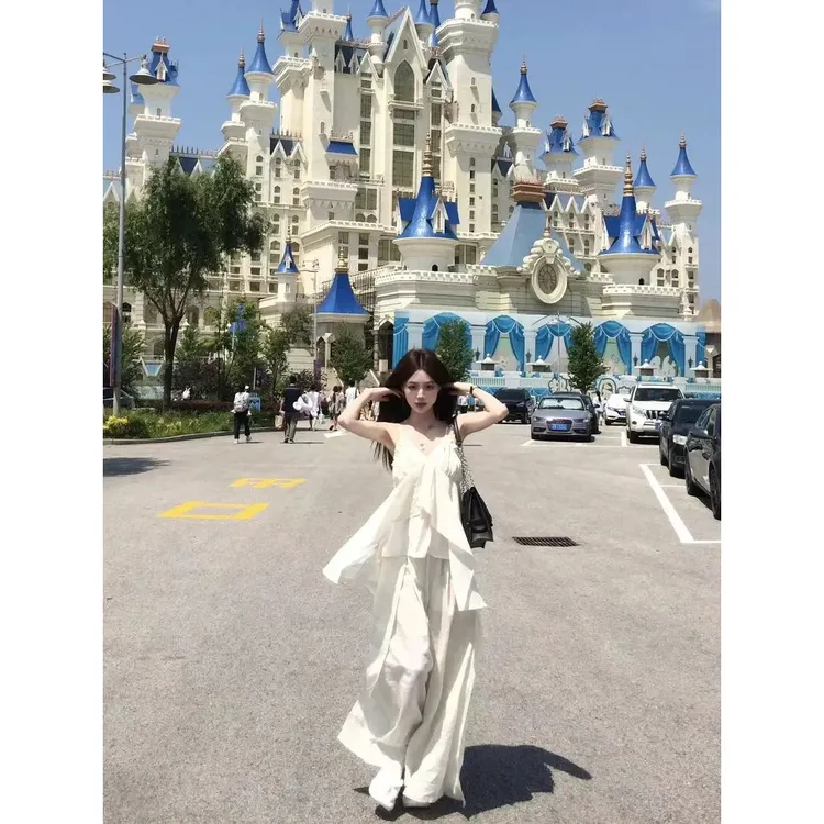 不规则纯欲风气质小吊带女夏季辣妹别致背心上衣搭阔腿裤显瘦性感