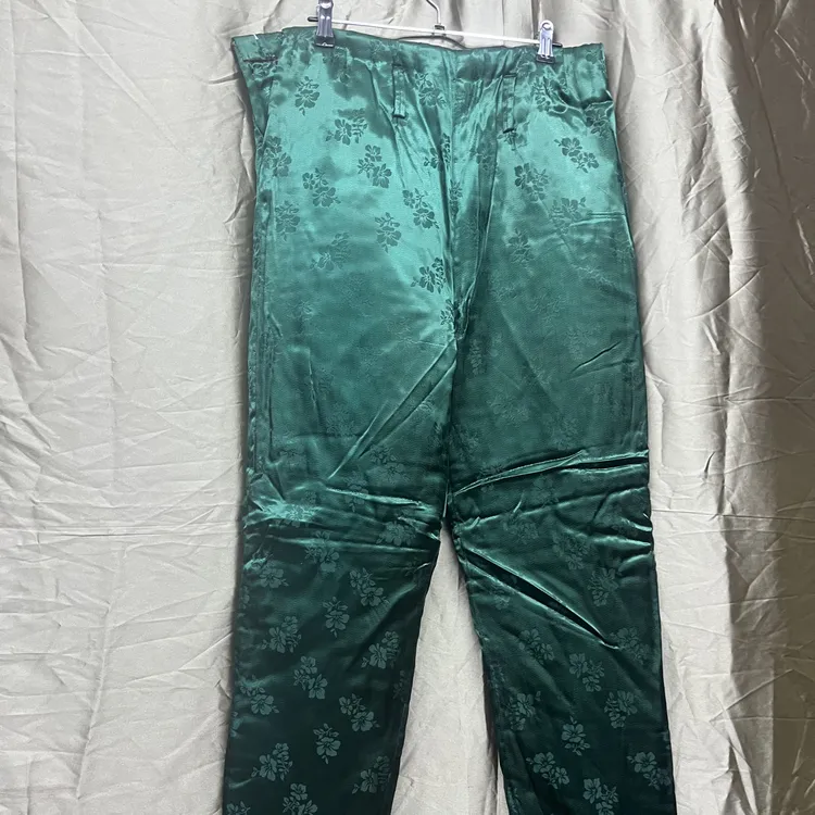 女士手工好玩软缎棉裤