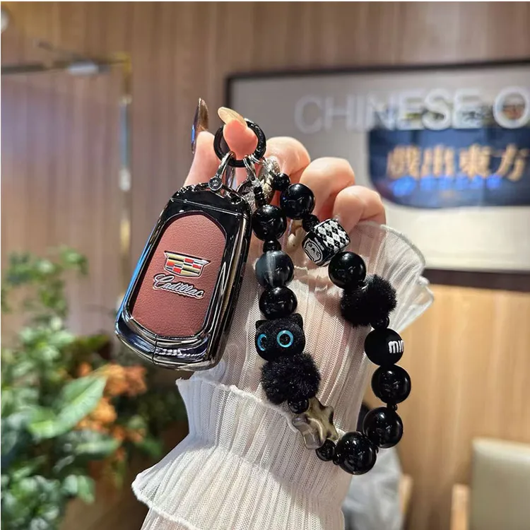 适用凯迪拉克钥匙套xt5 xt4扣ct6 ct5壳xt6 gt4金属ct4高端男女包