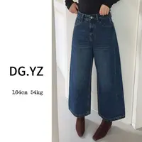 【樱子家】2970F复古百搭直筒九分牛仔裤