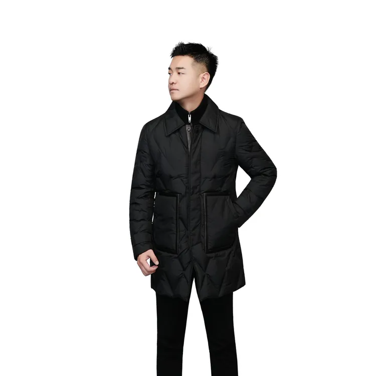 【YN-82805】男士中长款休闲通勤羽绒服