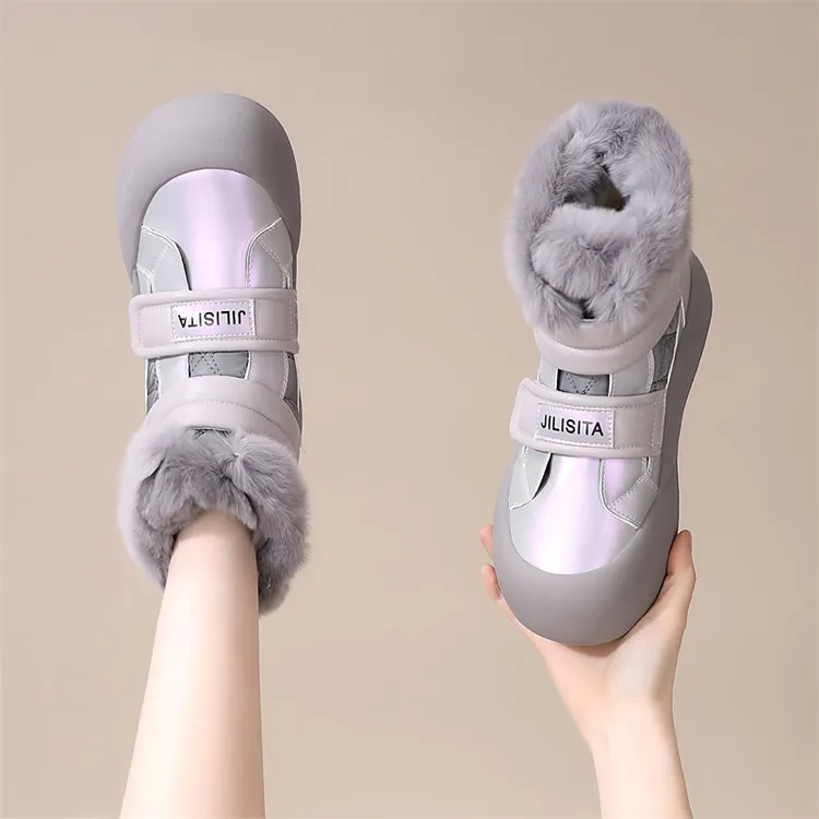 纯羊毛皮毛一体雪地靴女2025冬新款加绒加厚东北棉鞋防滑防水棉靴