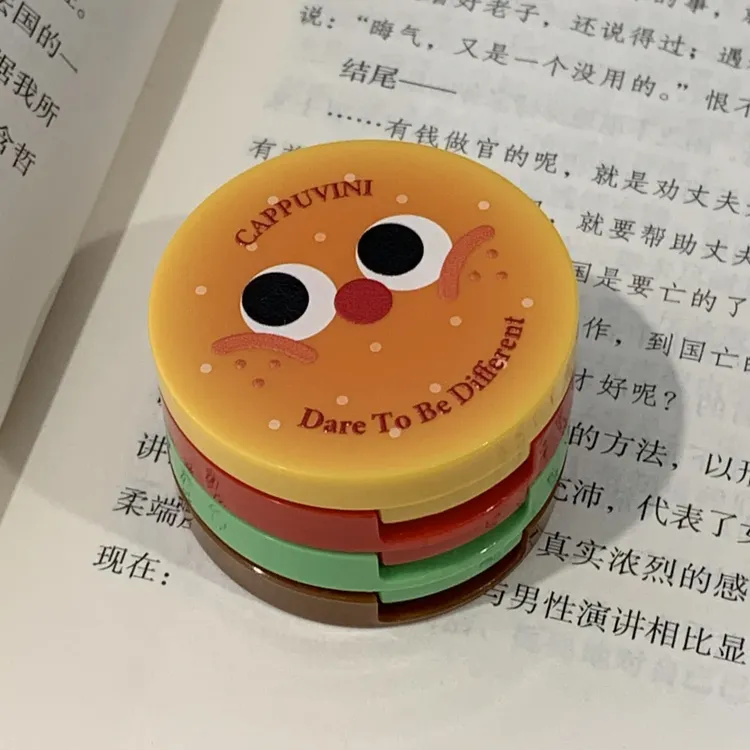 三层唇泥汉堡丝绒哑光雾面不掉色不沾杯学生党素颜口红显白高颜值