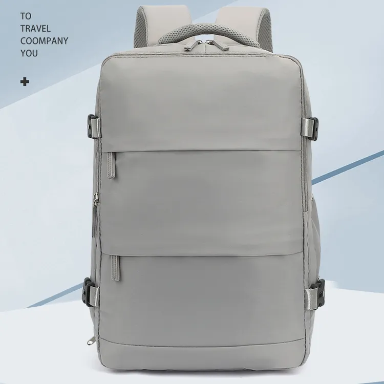 简约旅行背包男女士轻便大容量带鞋仓背包商务旅游电脑多功能背包