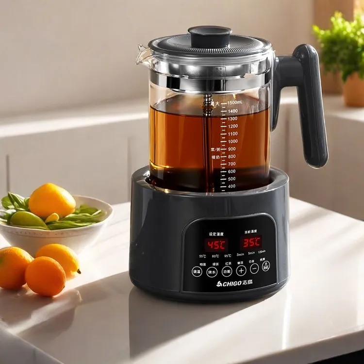 1.5L大容量烧水壶电热水壶煮茶器家用蒸汽喷淋式全自动办公室花茶
