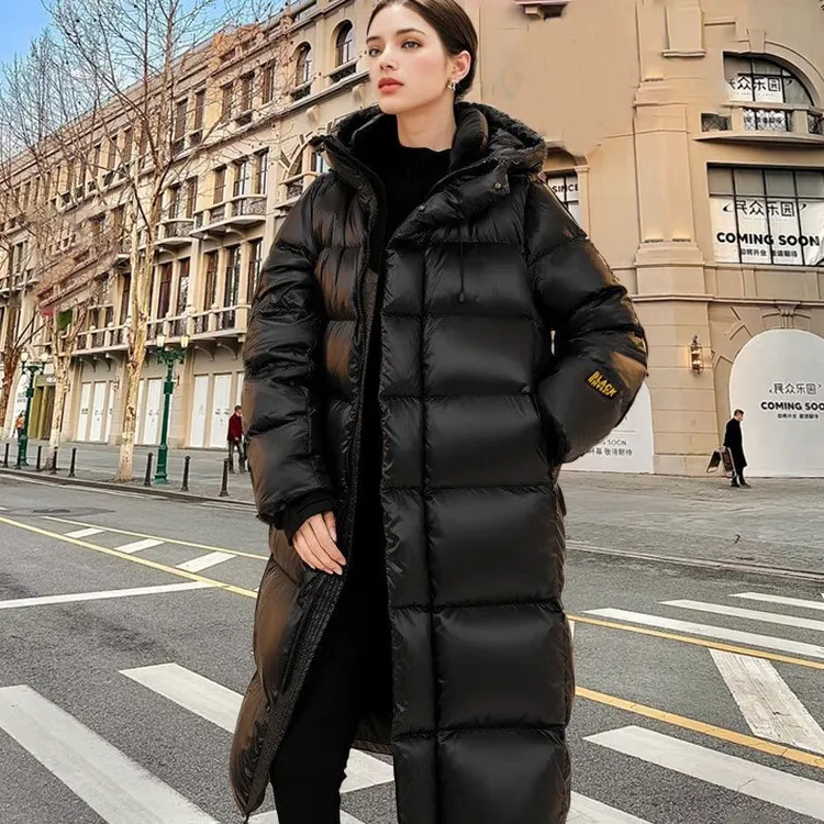 波司登极地联名羽绒服女高级感新款冬季女装长款加厚爆款黑金外套