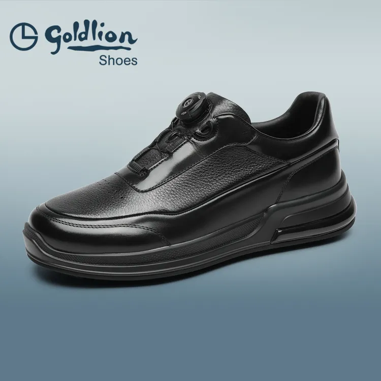 金利来男鞋新款轻便休闲皮鞋真皮软底舒适商务运动鞋594530556