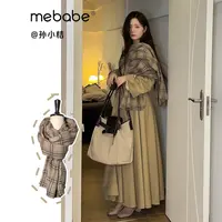 孙小桔《做旧格子围巾》超爱的格子秋冬百搭围巾25DK6265