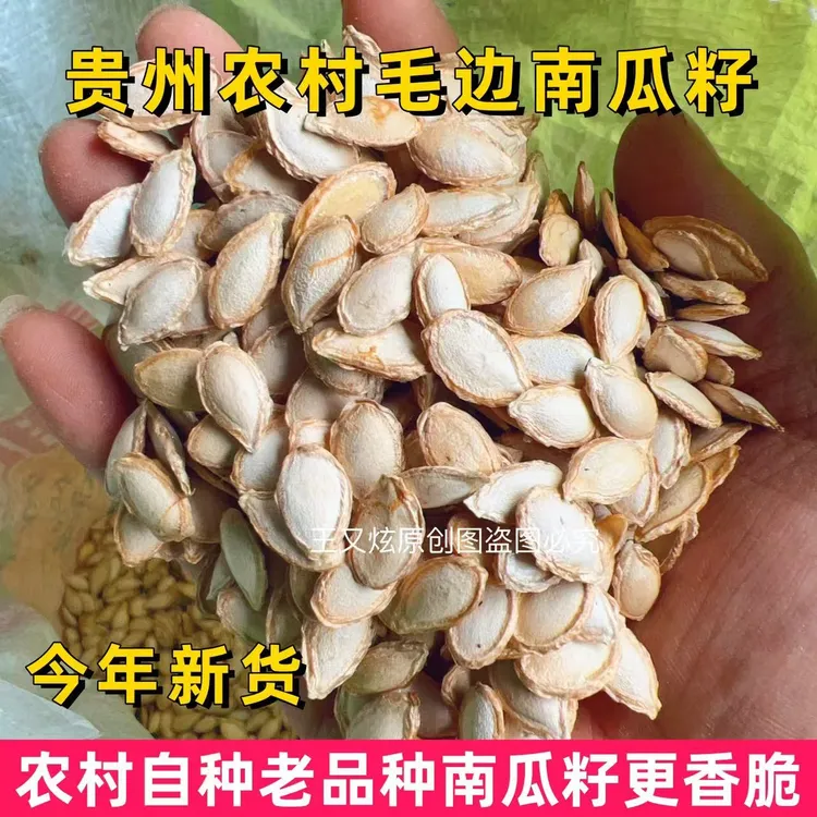 毛边南瓜子农村生南瓜籽今年新货新鲜晒干农家老品种瓜子坚果