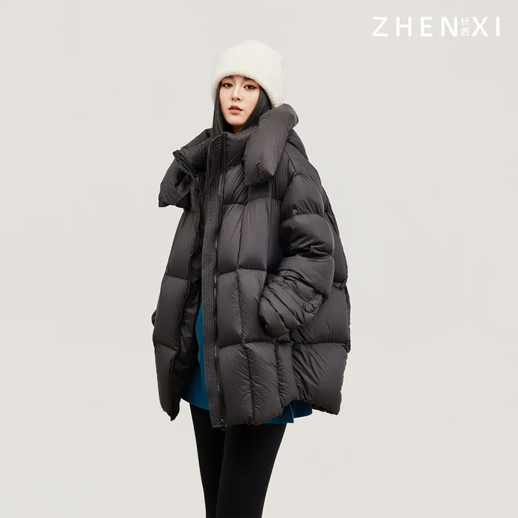 ZHENXI【捷克泡芙大鹅】高个子加长泡芙羽绒服25QDFZ0797