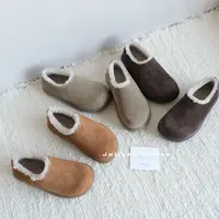 【Jellykk】4cm冬季保暖百搭圆头小土豆穿搭神器羊皮毛一体毛毛鞋