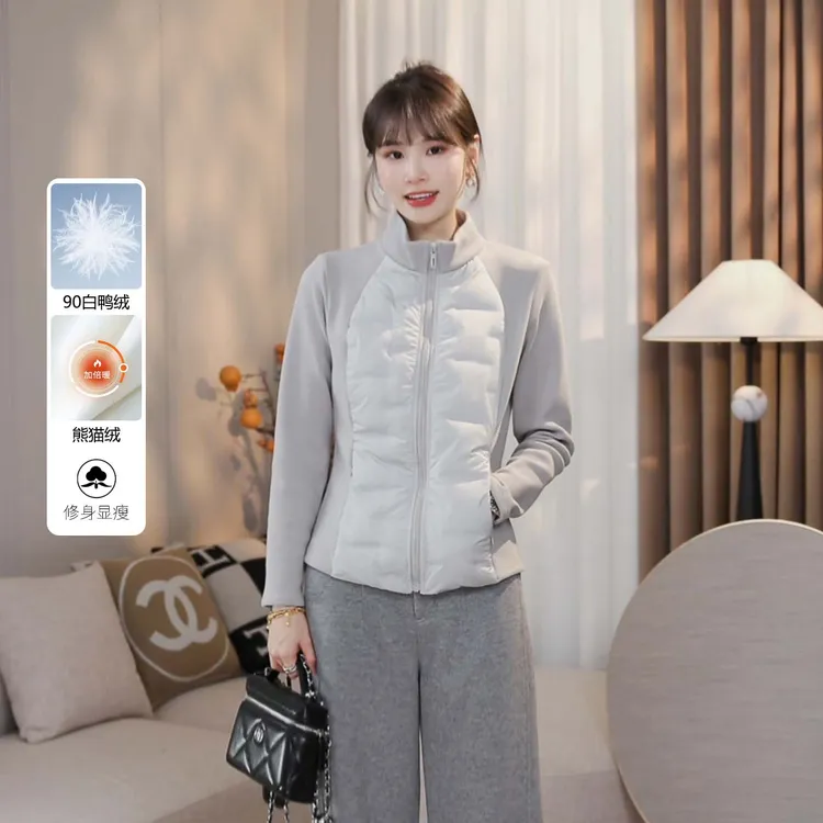 LMENY“锁温小细腰”轻薄羽绒服女25冬季新款修身百搭外套25DY010