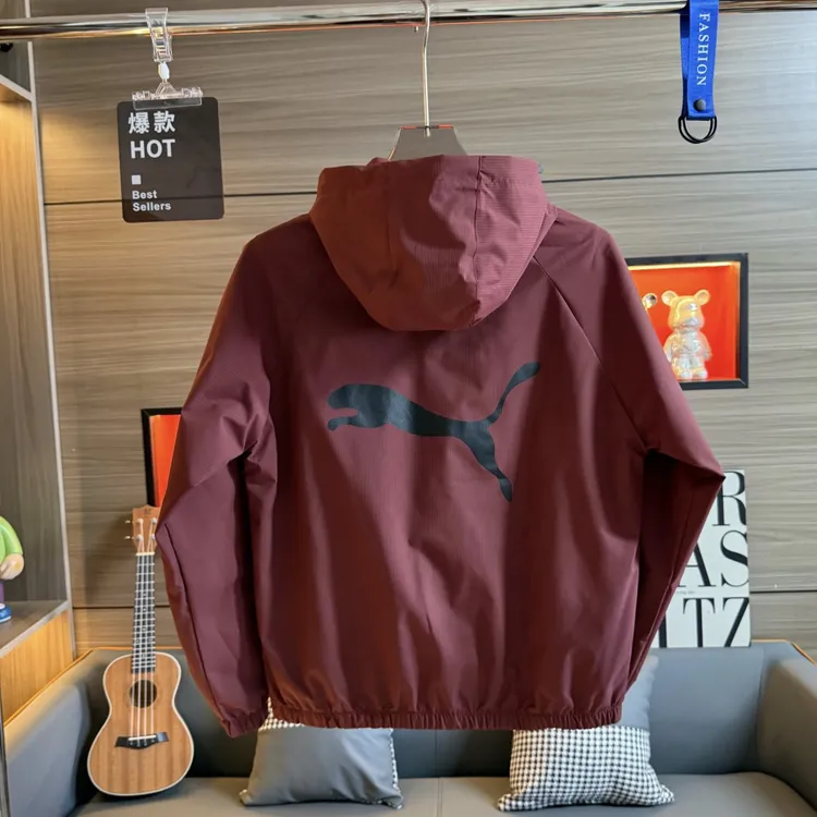 8211秋季新款连帽时尚潮流纯色百搭休闲夹克外套