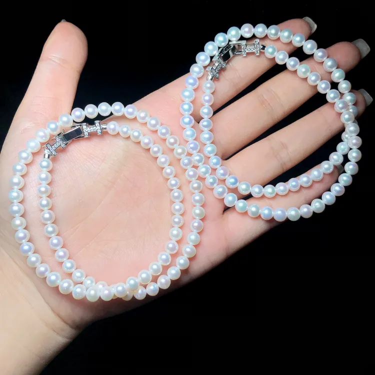 【云上叙】珍珠项链-多样性发其一-5mm-V01290-M（甄选）