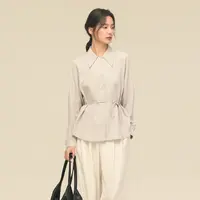 【秋季新款】黑标BAIZHUO通勤气质长袖百搭梭织H型衬衫AZ43CS155