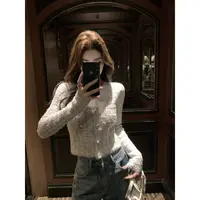 【是你大大钱】Lilylikes"漂亮欧尼美女感秘籍 温柔精小香针织开衫