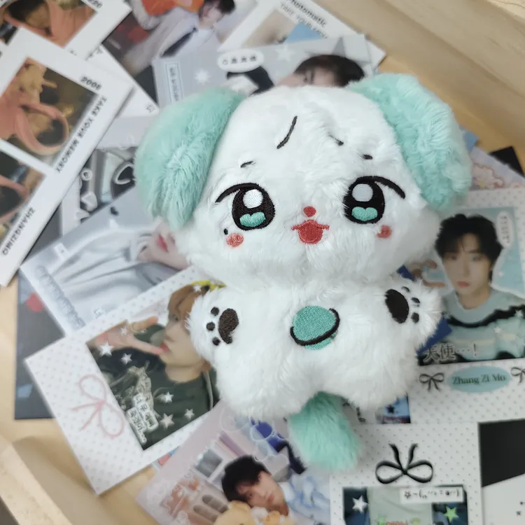 TF家族三代张子墨薄小汪动物体10cm棉花娃娃捏捏玩偶毛绒公仔挂件