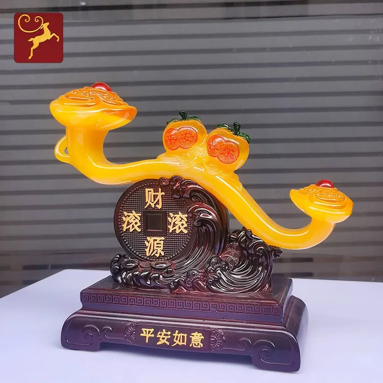 平安如意摆件苹果挂安柔美如意客厅家用店铺收银台装饰品前台礼品