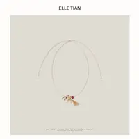 铜合金项链 ELLETIAN 趣味调性小马流苏项链EASI005
